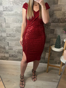 Chanel Red Holiday Dress