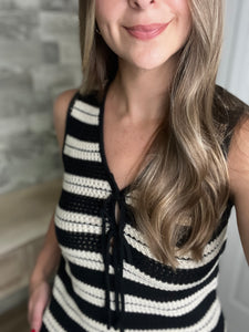 Jennie Crochet Knit Top