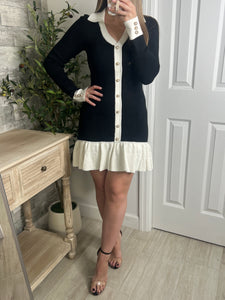 Luxe Monochrome Dress