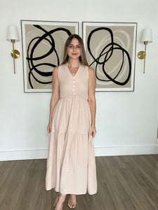 Napa Valley Neutral Maxi Dress