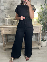 Load image into Gallery viewer, Sand Black High Waisted Pants
