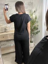 Load image into Gallery viewer, Cotton Folded Sleeve Basic Tee
