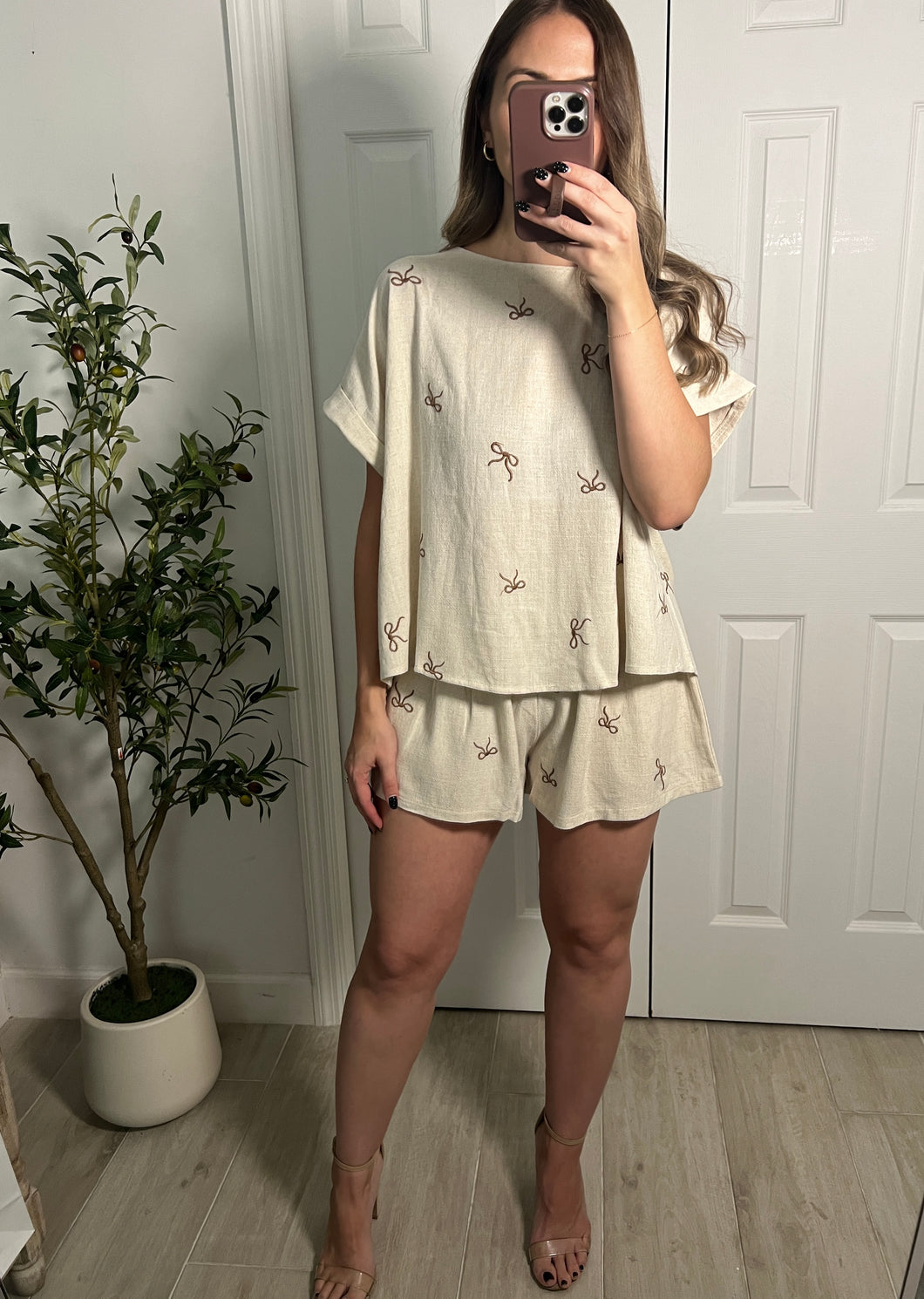 Coquette Top & Shorts Set