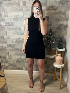 Noelle Mini Dress Black/Cream