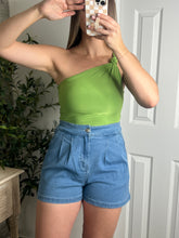 Load image into Gallery viewer, Neon Twist One Shoulder Top
