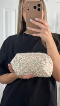 Load image into Gallery viewer, Floral Ditsy Quilted Cosmetic Pouch Bag
