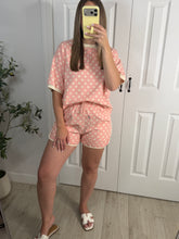Load image into Gallery viewer, Dotty About You Top &amp; Shorts Set Pink
