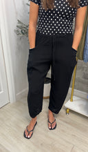 Load image into Gallery viewer, Weekender Black Barrel Pants
