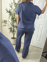 Load image into Gallery viewer, On The Go Indigo Top &amp; Pants Set
