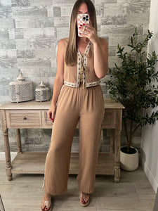 Island Top & Pants Set Coffee