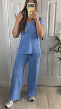 Load image into Gallery viewer, Ocean Air Top &amp; Pants Set
