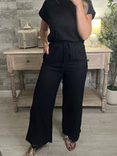 Load image into Gallery viewer, Sand Black High Waisted Pants
