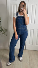 Load image into Gallery viewer, Coastal Blue Denim Overalls Jumpsuit
