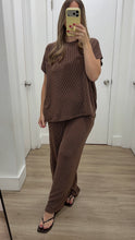 Load image into Gallery viewer, Espresso Lounge Top &amp; Pants Set
