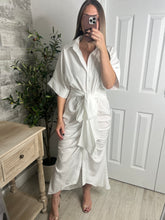 Load image into Gallery viewer, Thankful Midi Dress White
