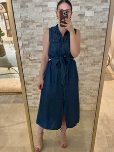 Denim Dreams Blue Midi Dress