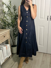 Load image into Gallery viewer, Dainty Denim Midi Dress
