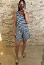 Load image into Gallery viewer, Shore Denim Striped Casual Comfy Romper

