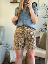 Load image into Gallery viewer, Leopard Denim Shorts (Risen Brand)
