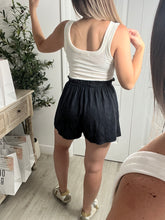 Load image into Gallery viewer, Acid Wash Black Shorts
