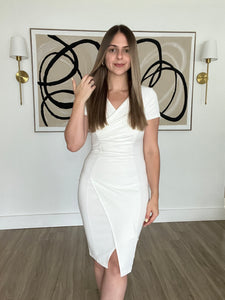 Nova White Stretch Dress