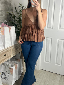 Erika Brown Top