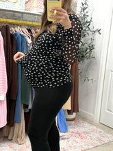 Load image into Gallery viewer, Date Night Mock Neck Mesh Top
