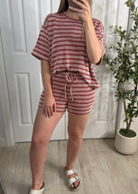Load image into Gallery viewer, Long Weekend Top &amp; Shorts Set
