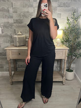 Load image into Gallery viewer, Sand Black High Waisted Pants
