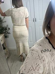 Neutral Muse Top & Skirt Set