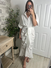 Load image into Gallery viewer, Thankful Midi Dress White
