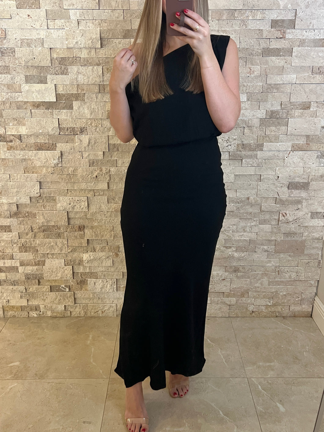 Cocktail One Shouder Maxi Dress