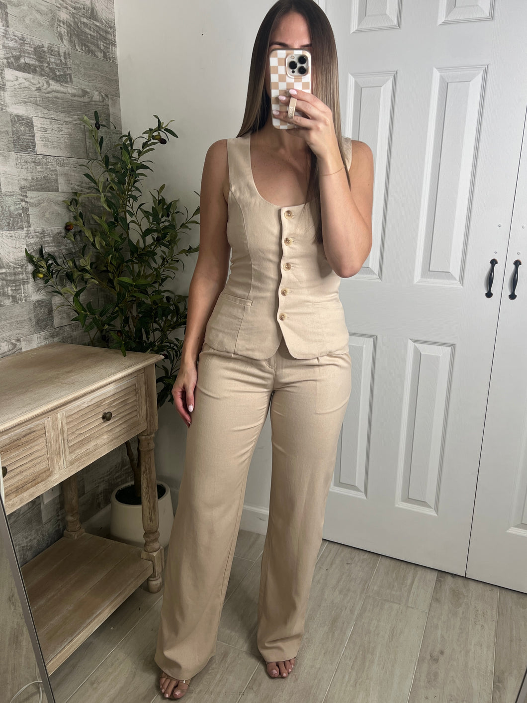 Sandstone Vest Top & Pants Set