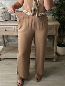 Island Top & Pants Set Coffee