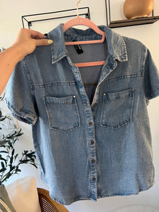 Harper Denim Wash Top