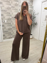 Load image into Gallery viewer, Roamlee Chocolate Top &amp; Pants Set
