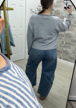 Load image into Gallery viewer, Harbor Stripe Cardigan Top
