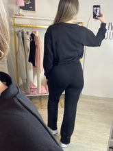 Load image into Gallery viewer, Dark Night Crew Neck &amp; Pants Loungewear Set
