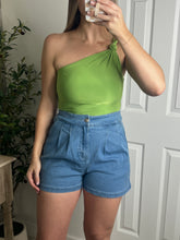 Load image into Gallery viewer, Neon Twist One Shoulder Top
