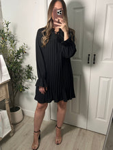 Load image into Gallery viewer, Golden Eve Black Dress
