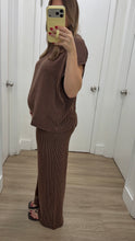 Load image into Gallery viewer, Espresso Lounge Top &amp; Pants Set
