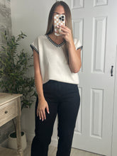 Load image into Gallery viewer, Boderline Chic Off White Top
