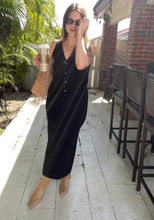 Load image into Gallery viewer, Button Front Vest &amp; Midi Skirt Knit Set
