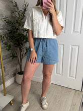 Load image into Gallery viewer, Isla Denim V Neck Top
