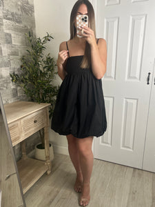 Bubbly Affair Mini Dress Black