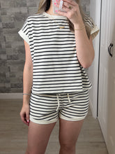 Load image into Gallery viewer, Love &amp; Stripes Top &amp; Shorts Set
