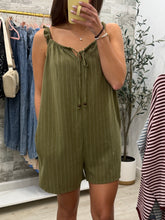 Load image into Gallery viewer, New Girl Olive Romper
