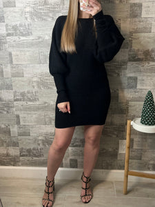 Sweater Weather Black Dress