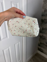 Load image into Gallery viewer, Cherry Ditsy Quilted Cosmetic Pouch Bag
