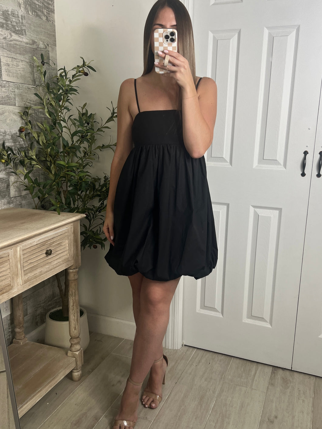 Bubbly Affair Mini Dress Black